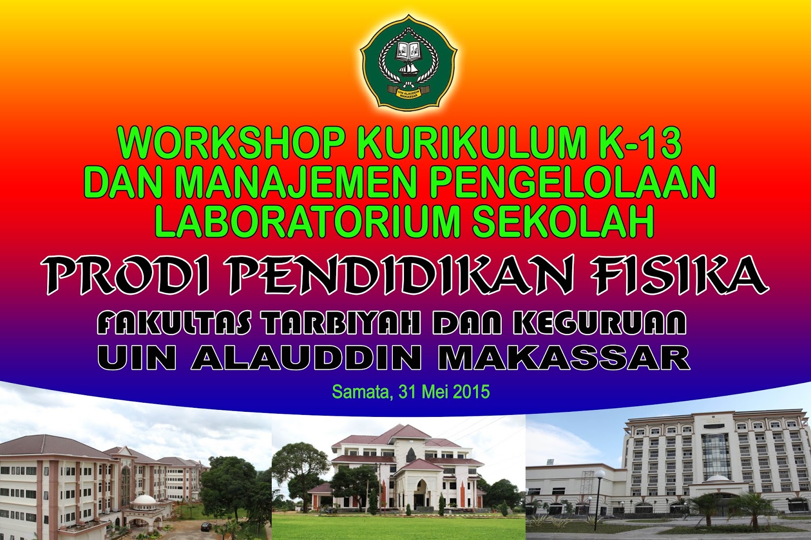 Belajar Fisika Contoh Spanduk Workshop 