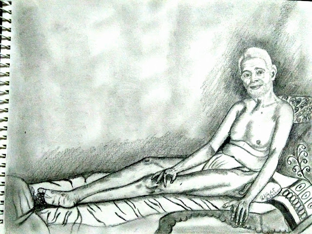 PENCIL DRAWING - Sri Ramana Maharshi