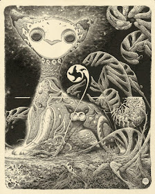 02-Magical-creature-Animal-Drawings-Aaron-Horkey-www-designstack-co
