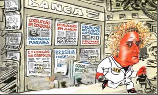 carla machando fugindo da banca