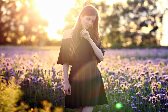 black elegant dress long hair brown outfit