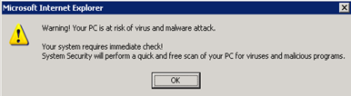Fig2: Security Warning pop-up