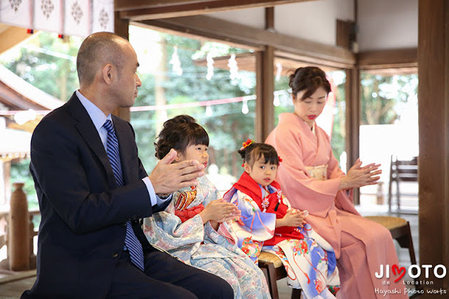 往馬大社での七五三出張撮影