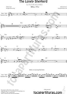  Soprano Sax y Saxo Tenor Partitura de Pastorcillo Solitario Sheet Music for Soprano Sax and Tenor Saxophone Music Scores