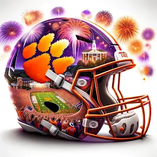 Clemson Tigers Patriotic Concept Helmet