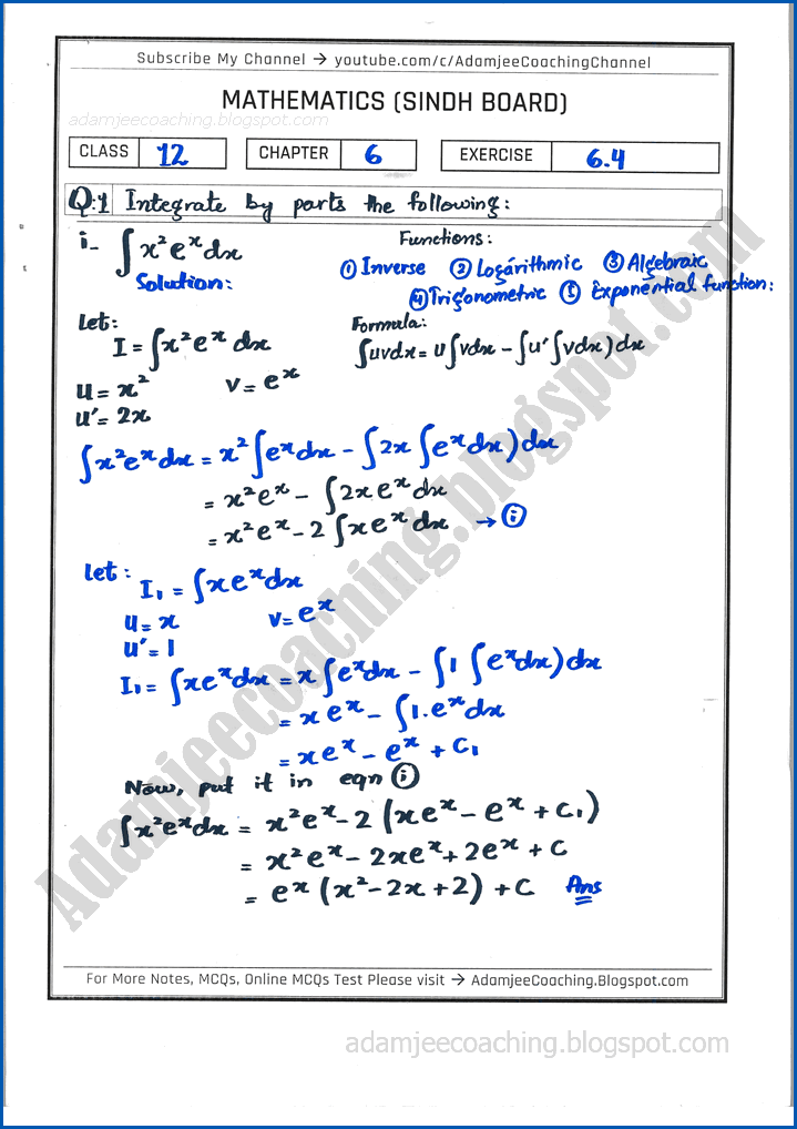 integration-exercise-6-4-mathematics-12th