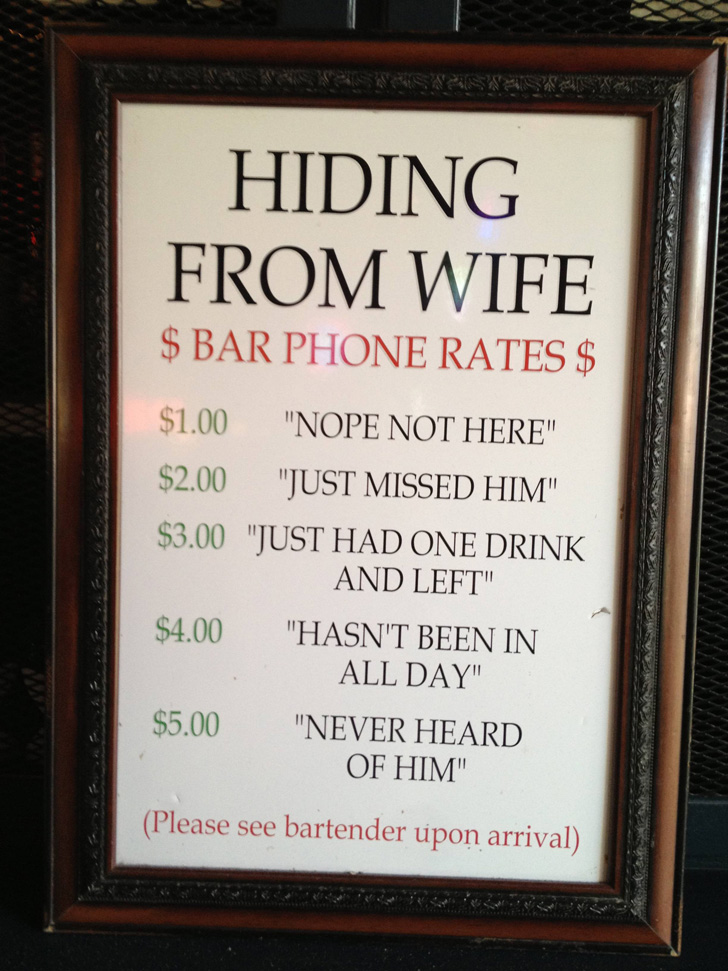 Bar phone rates