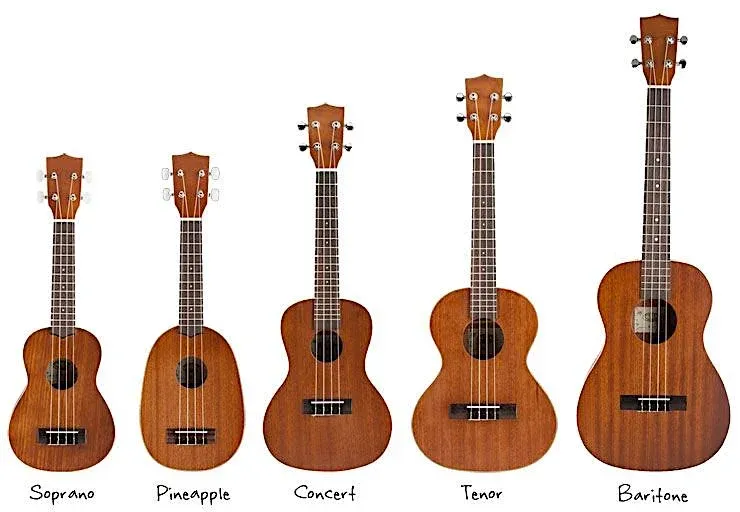 types of ukulele