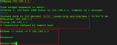 akses ssh router cisco