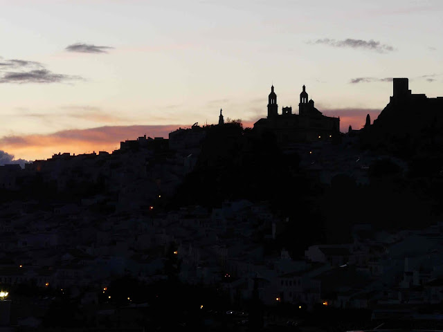 Slow travel in Andalucia Olvera by night