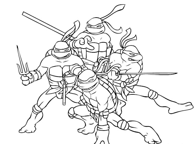 Download Coloring Pages Ninja Turtle Coloring Pages Tmnt Coloring Page  Teenage Mutant Ninja Turtles Coloring