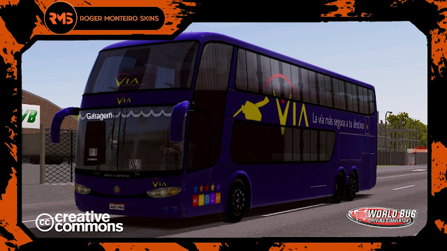 SKINS MARCOPOLO G6 1800 DD - TRANSPORTES VÍA