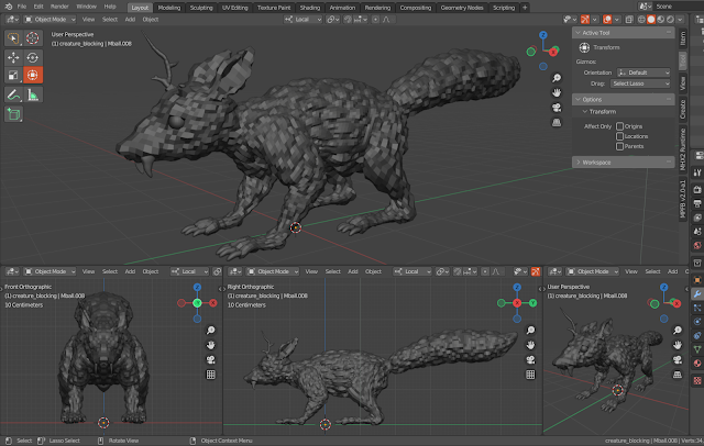 Creature animation (Alive animation course) 001