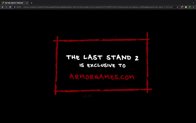 2021-11-03: Playing Archived Flash Games From ArmorGames.com Using