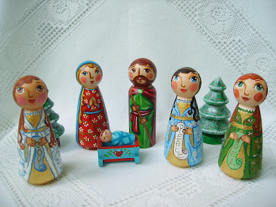 Nativity set Holy Family stable cradle Jesus Christ Virgin Mary Saint Joseph Three Kings Wise Men angel shepherd star