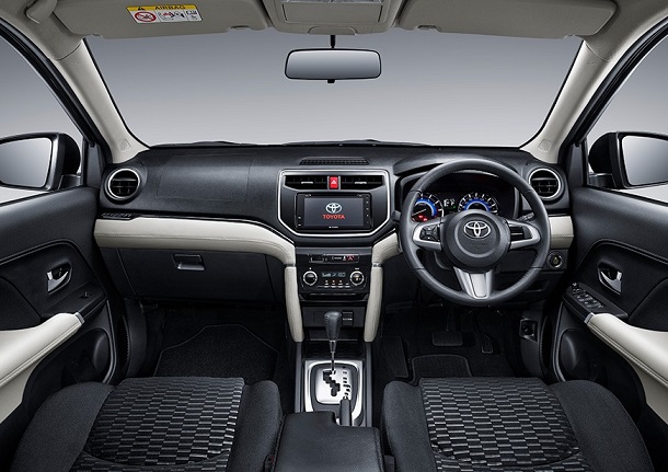 interior (dashboard) of the all new toyota rush 2019