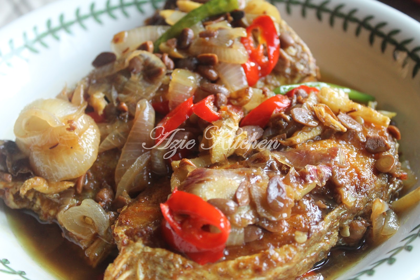 Ikan Kerisi Masak Tauchu Yang Sangat Sedap - Azie Kitchen