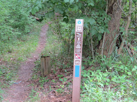 North Country Trail Carsonite post