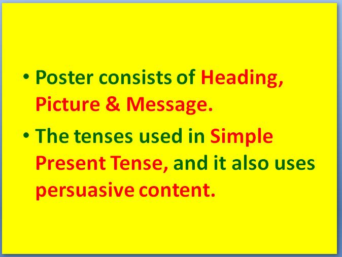 Be Fun and Creative!!!: Lesson Plan : How To Write a Good Poster
