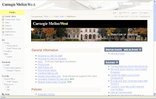 Carnegie Mellon University Collaboration Twiki