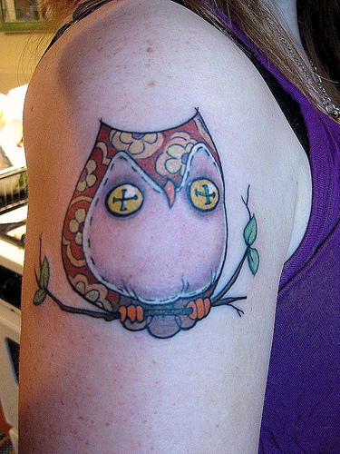 tattoo designs stars and music notes fashion-felines: owl tattoos