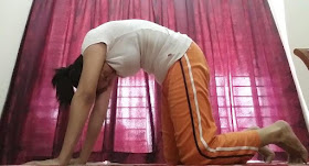 Yoga, senaman, fitness, workout, senaman untuk kempiskan perut, posisi yoga, cat scretch pose