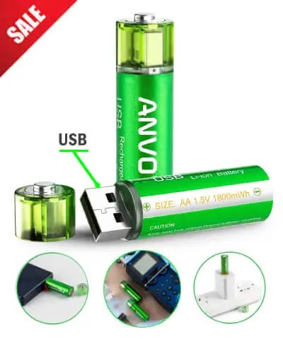 Powerful USB Rechargeable Battery that Charge 1000 Times