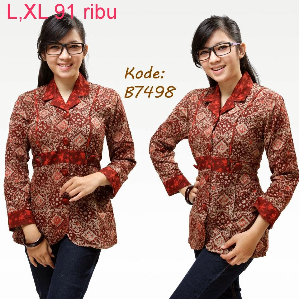 Model Baju Batik Untuk Kerja Kantor  Model Baju Batik