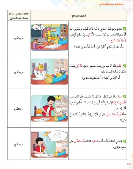 حكاية قلم  مرجع في رحاب اللغة العربية  المستوى الثاني