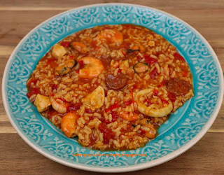 Paella Hähnchen Chorizo Meeresfrüchte Multikocher Mein Hans Rezepte