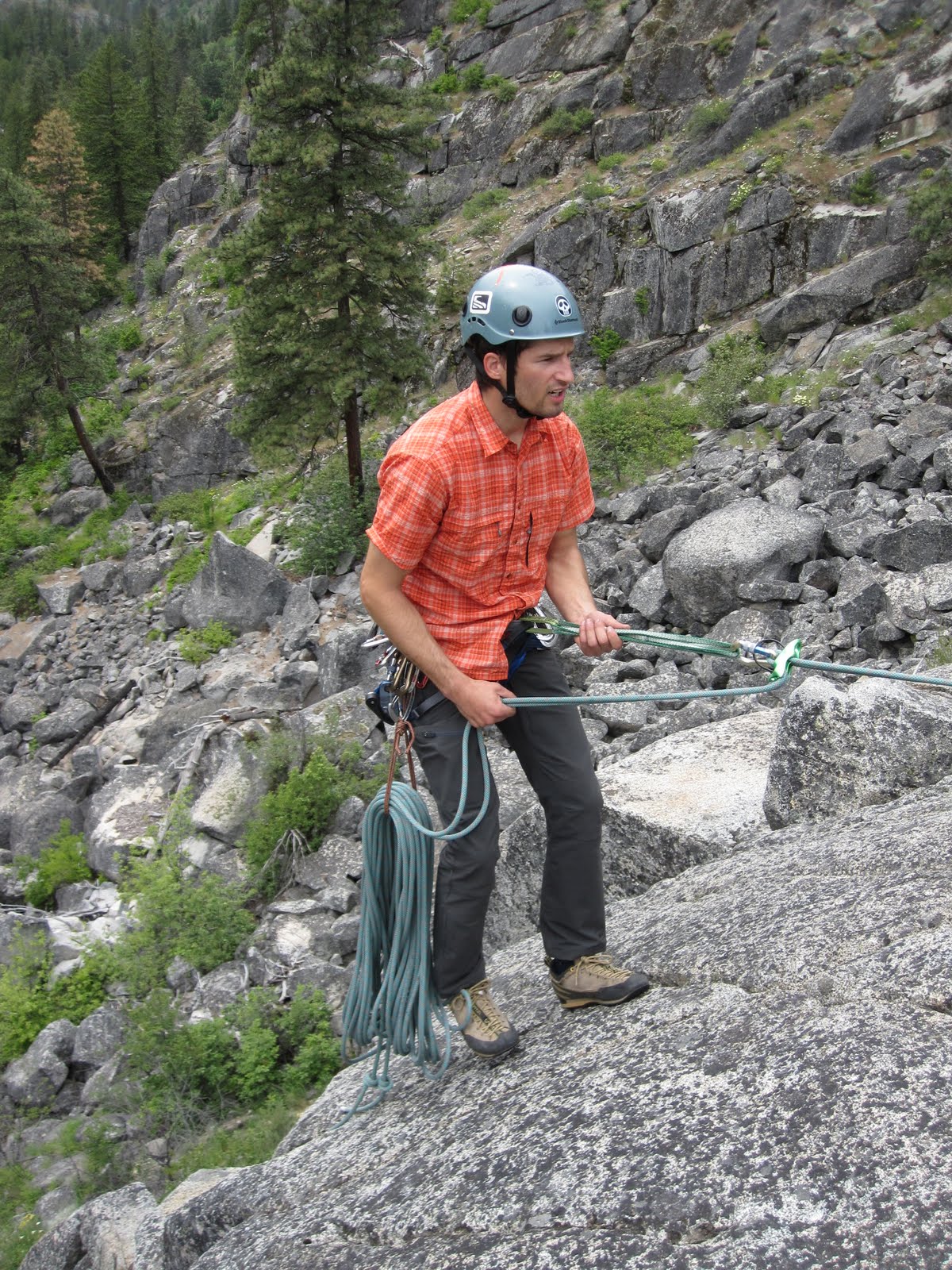 American Alpine Institute - Climbing Blog: Saddlebags for Rappelling