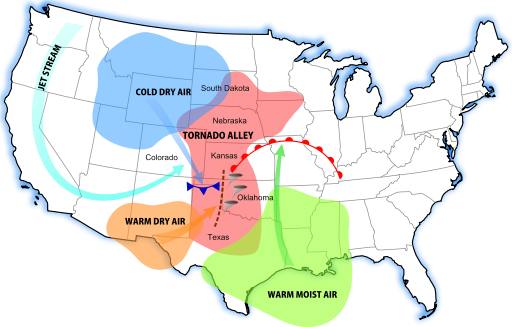 tornado alley map. tornado alley pictures.