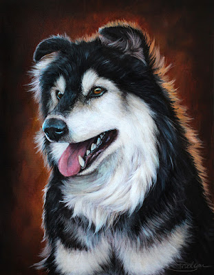 Kodi the Dog Pet Portrait Commission by Danielle Trudeau