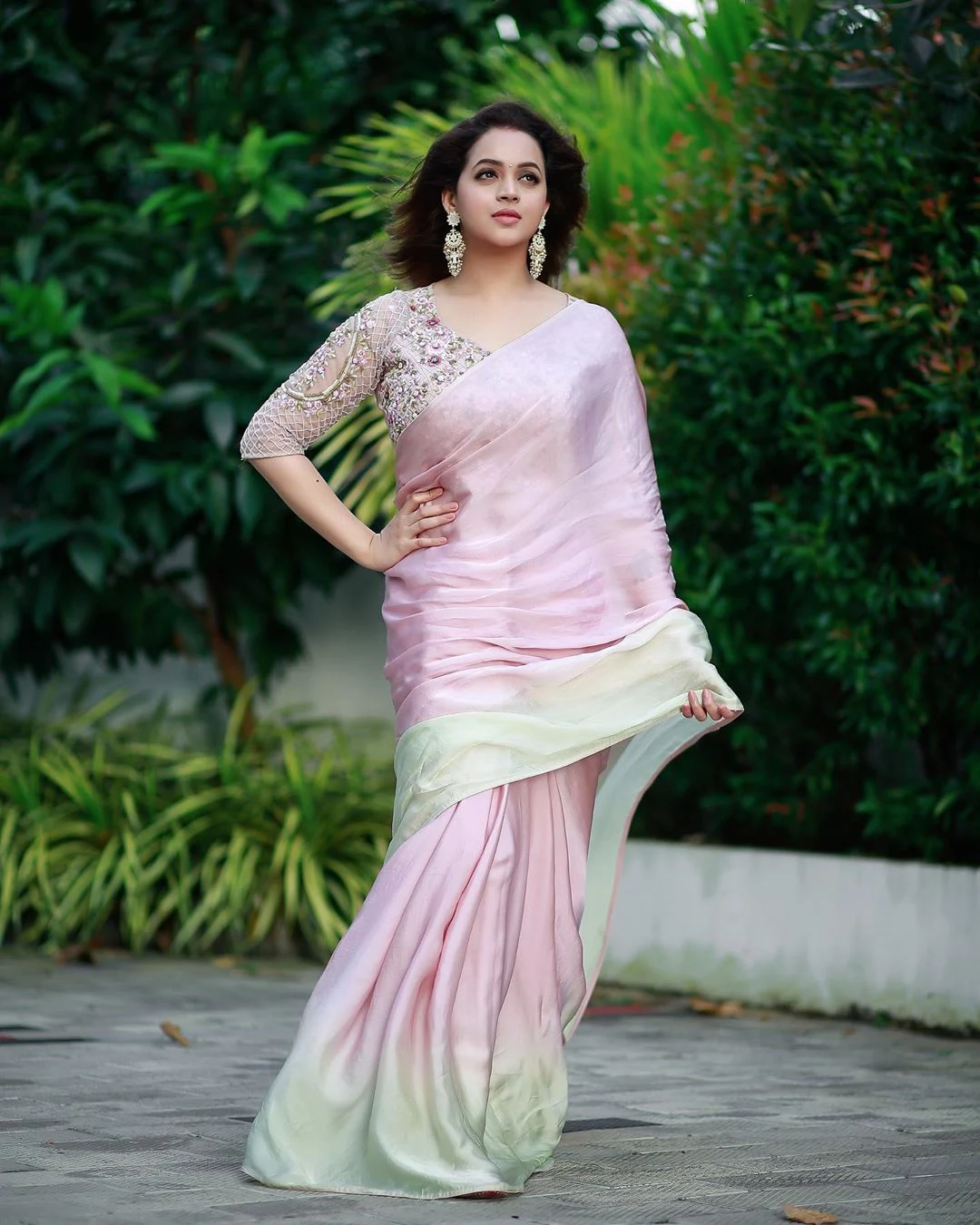 Malayalam Actress Bhavana Menon Latest Saree Pics