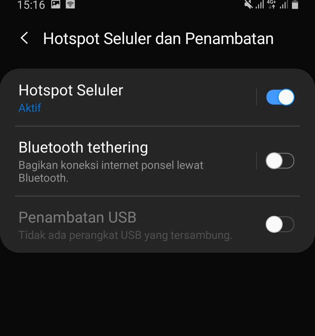 Cara Menyambungkan Koneksi Internet Via Tethering Hotspot Dari Hp