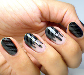 Magnetic Drips Nail Art