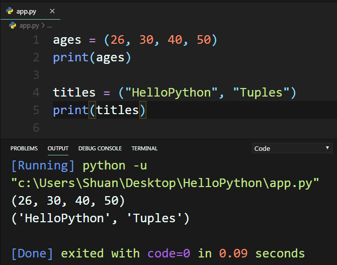 Python教學 Python Tuples快速上手