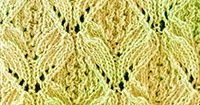 Lotus Blossom Lace Pattern - Hand Knitting Stitches