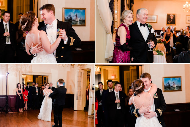 Snowy Winter US Naval Academy Wedding photographed by Maryland Wedding Photographer Heather Ryan Photography