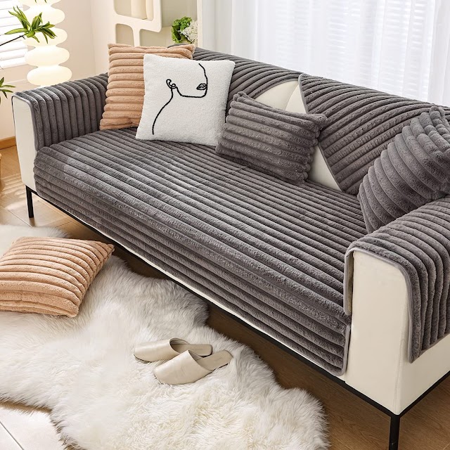 European Soft Quilted Sofa Cover 