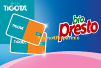 Logo Bio Presto ''Tenta la fortuna'' e vinci 600 Gift Card Tigotà da 25€