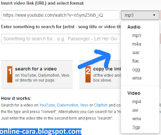 Cara Convert Video Ke MP3 Online