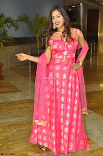 Sindhu Shivarama in Pink Ethnic Anarkali Dress 05.JPG