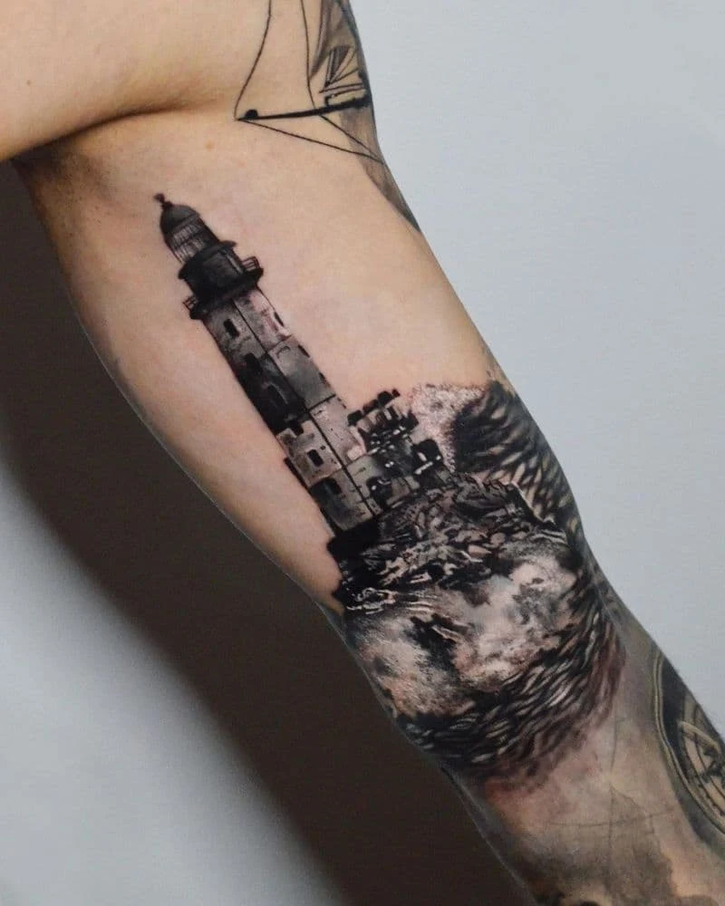 Tatuajes de faros mejores Ideas y su Significado