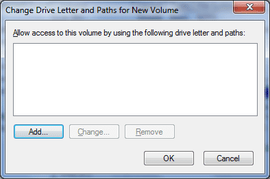 add drive letter