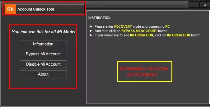 Mi Account Unlock Tool Download