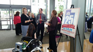 Attendees of the ADA 25 reception.