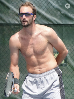 Dusan Vemic Shirtless at Cincinnati Open 2009