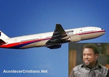 Profecía de TB Joshua de desaparición del avión de Malaysia Airlines