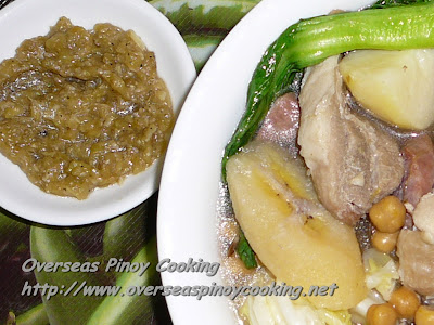 Pochero with Eggplant Sauce